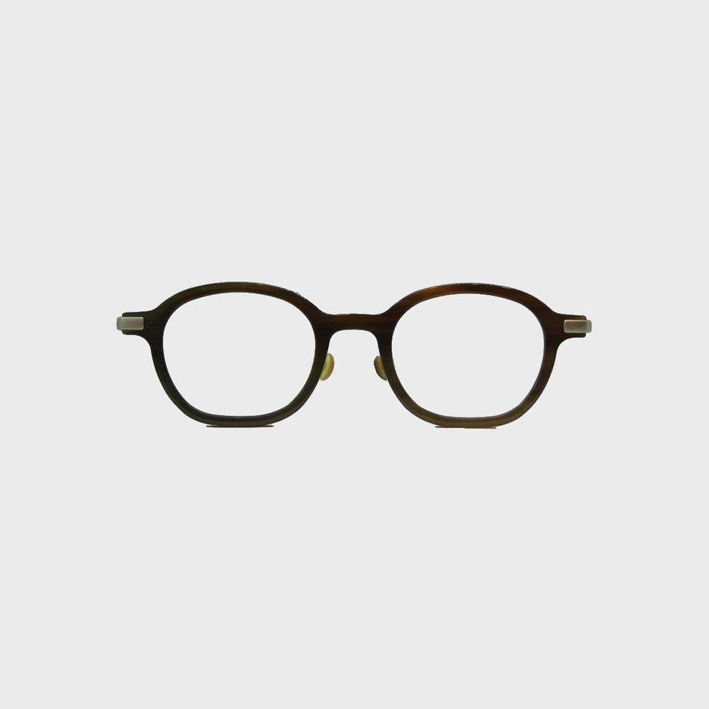Laenseuneokeollegsyeon Lc9 (Horn Frame) - Lc942 Lb Light Brown (Buffalo Horn + Titanium)