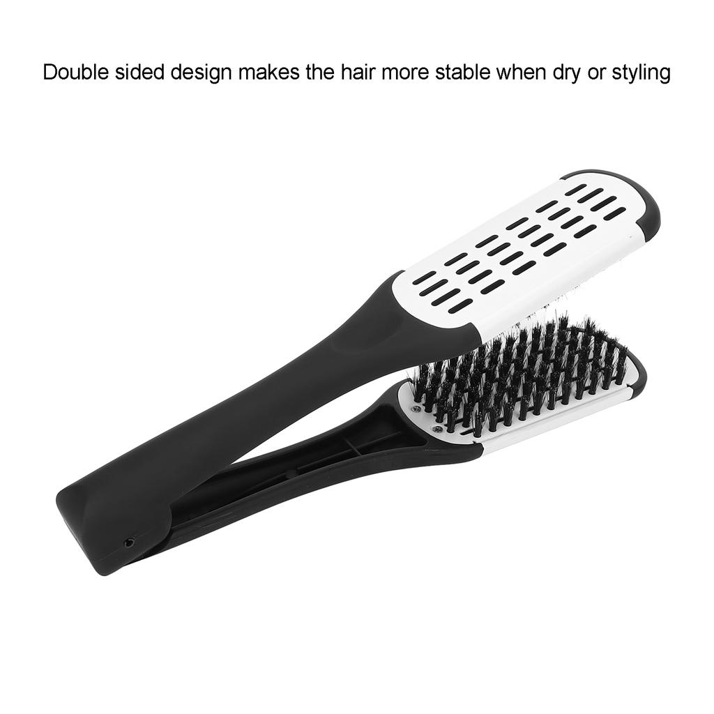Straightening Brush Stable Breathable Design Double Sided Protective Reliable Durable Hairdressing Tool for Salons