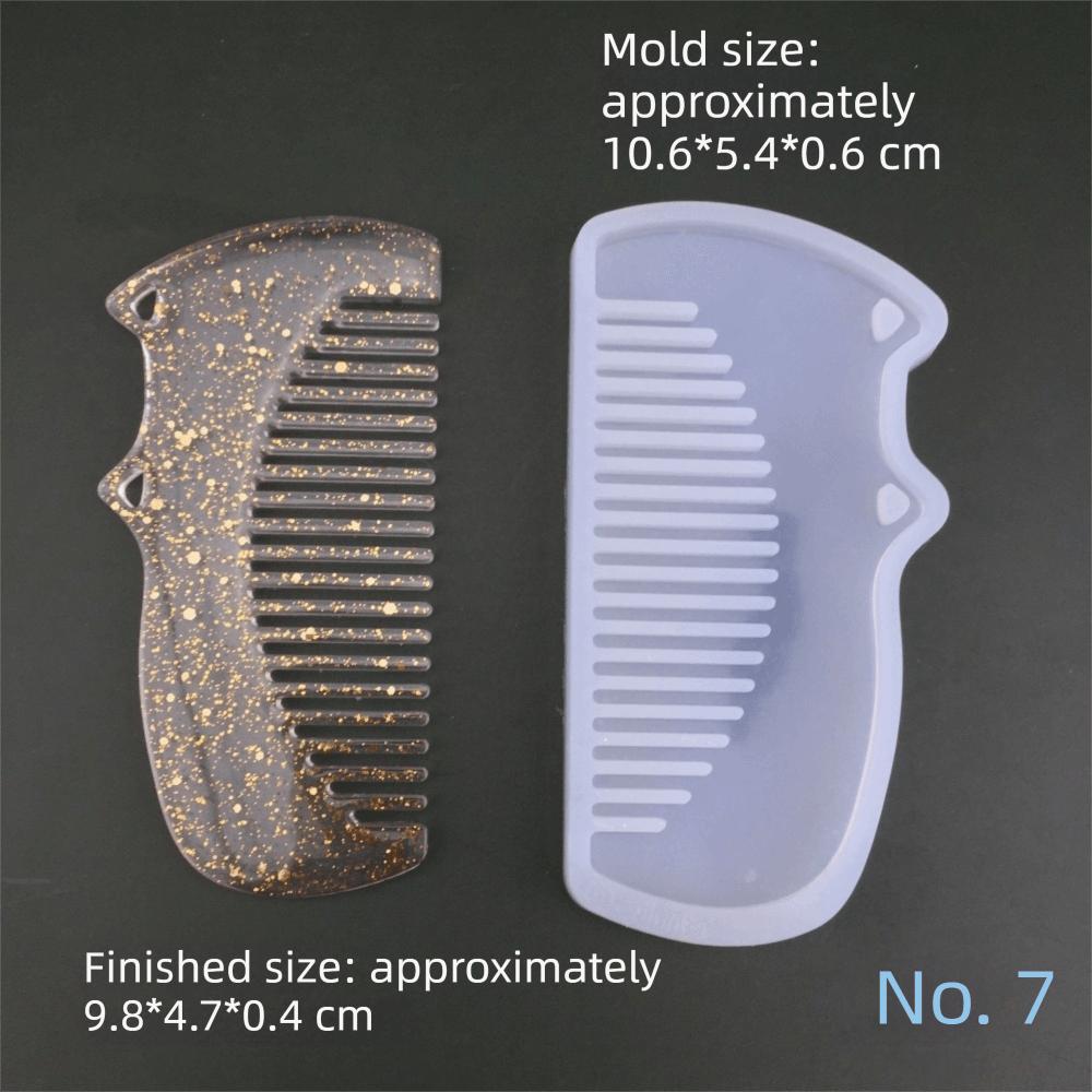Silicone Comb Mold DIY Craft Epoxy Resin Mould Hair Comb Resin Mold  DIY Jewelry Craft Supplies