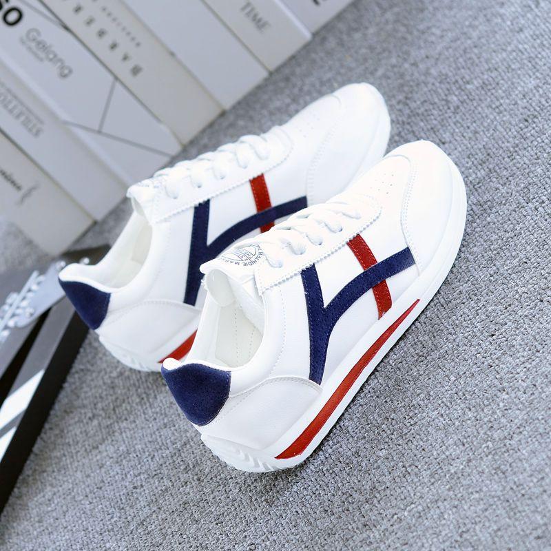 

Спортивная обувь для студентов, корейская версия легких кроссовок для бега, дышащая обувь для пар 40 синий