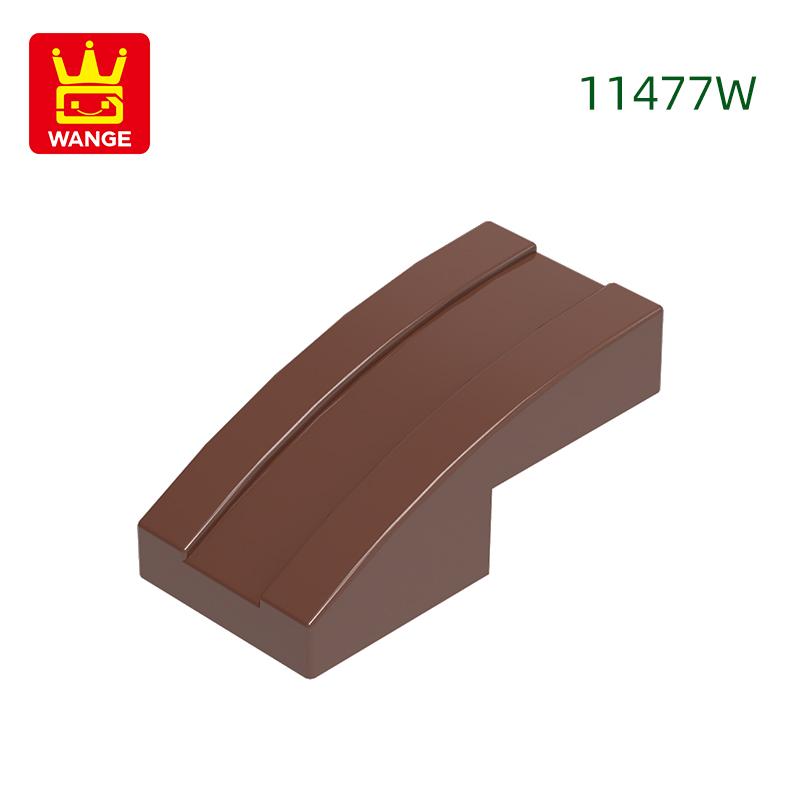 333Pcs/lot 11477W Slope Curved 2 x1 Block Moc Colour Accessories Compatible with with Brick DIY Children's Toy Building Assembly Parts