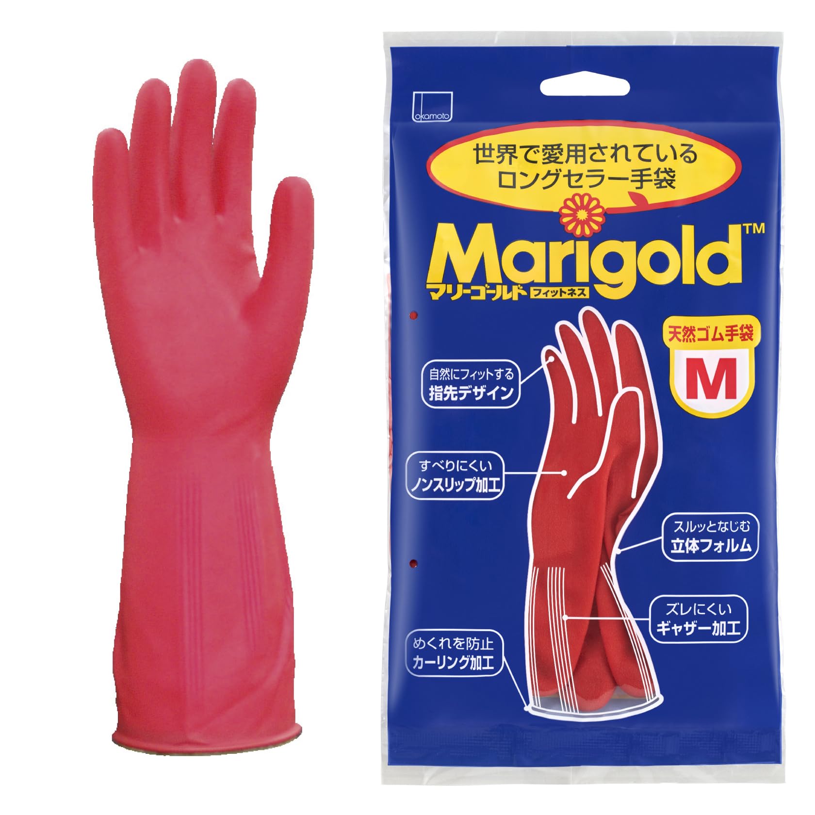 

Перчатки OKAMOTO Unisex Marigold Fitness Red
