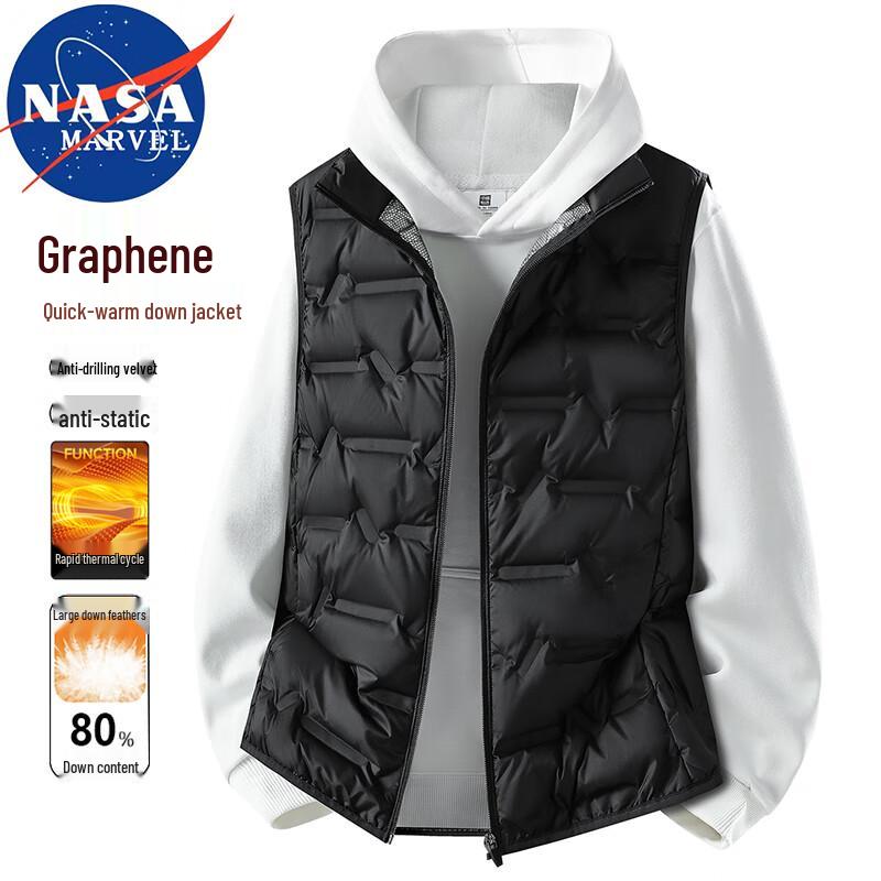 

Men s NASA MARVEL Lightweight Stand-Collar Puffer Vest 3XL