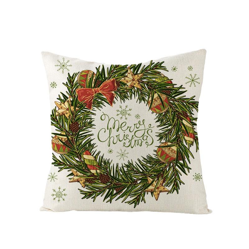 Husa de perna din bumbac in 45*45 Fata de perna de Craciun Perne de canapea Fete de perna Fete de perna Decor pentru casa