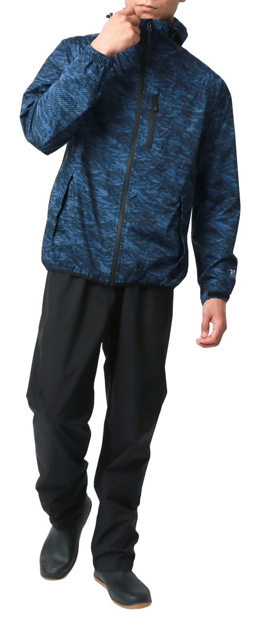 

Мужской дождевик Tartex, Водонепроницаемый, Ветрозащитный, Водоотталкивающий, Дышащий, Эластичный, Камуфляж темно-синий, Размер M, Водонепроницаемость 10 000 мм