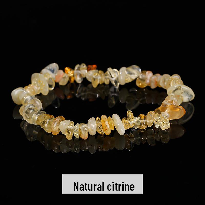Jingdong Seven-Color Agate Chip Elastic Bracelet