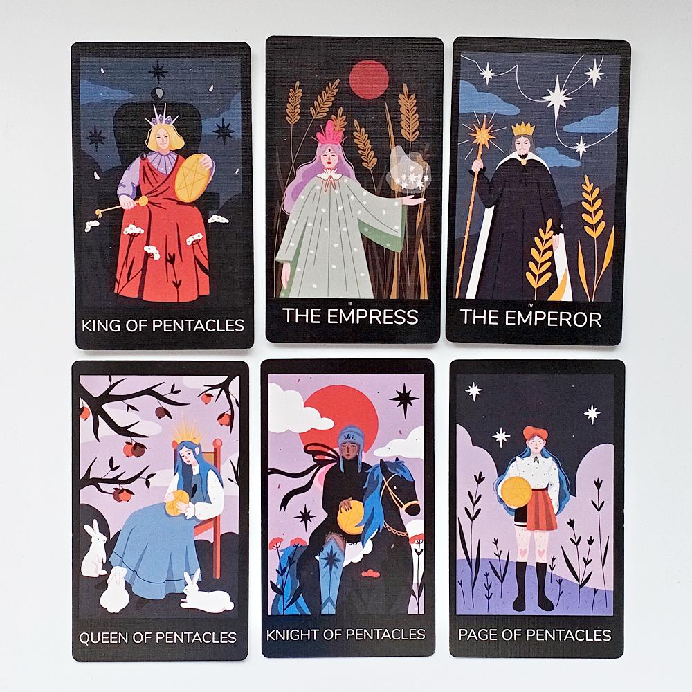 78 Pcs Cards 12*7cm Sabotage Tarot - Feminine Mystique Deck In Rigid Box, Printed On 350GSM Double-embossed Cardstock