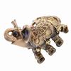   Feng Shui Golden Elephant Statue Sculpture Wealth Figurine Gift Home Decoration(L)