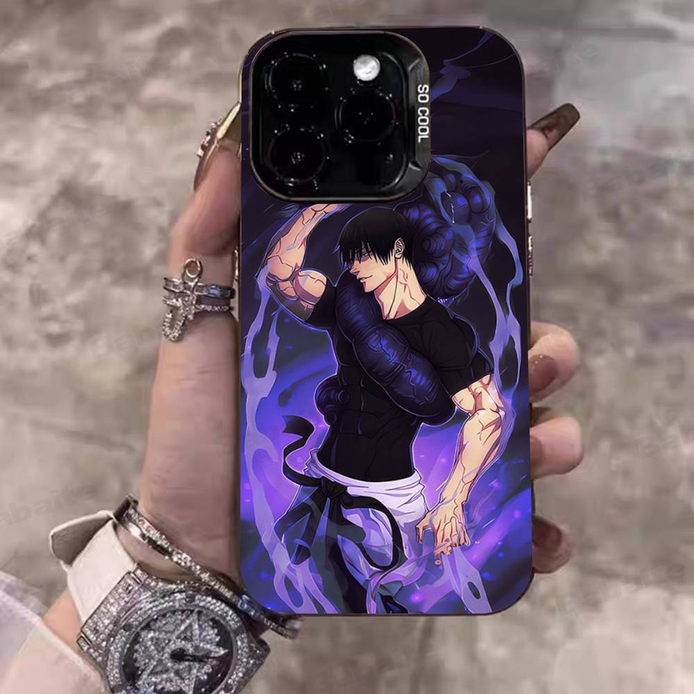 Supernatural Anime Jujutsu Kaisen Phone Case Color Silver Shell For IPhone 17 16 15 14 13 12 11 Pro Max Plus
