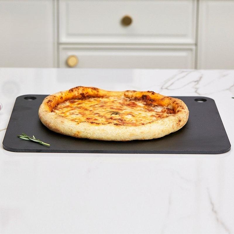 Placă de oțel pentru pizza 2026 - rezistentă la temperaturi înalte - placă de pizza cu găuri duble - placă specială pentru coacerea pâinii - grosime 6mm