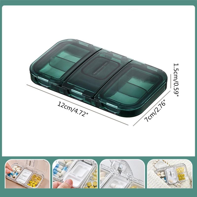 1PC Pill Cutter Box Portable Drug Box Tablet Cutter Splitter Medicine Pill Holders for Outdoor Travel Organizer Sealed Box
