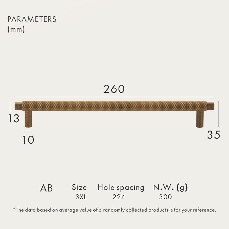 Dooroom Brass Furniture Handles Modern Knurled Antique Brass Cupboard Wardrobe Dresser Shoe Box Drawer Cabinet Knobs T-Bar