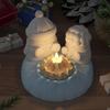 3D Silicone Mold 4X Silicone Christmas Snowman Molds 3D Christmas Baking Molds Resin Crafting Mold Christmas Candle Mold For