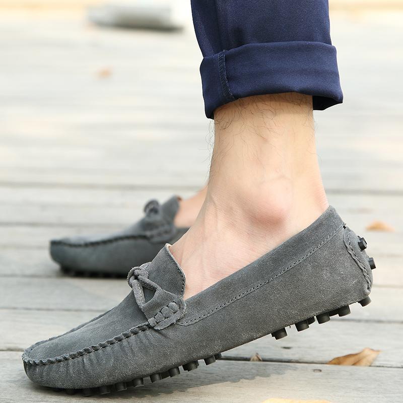 Fashion Men Casual Shoes Fashion Men Shoes Handmade Suede  Mens Loafers Bean Boots Moccasins Slip On Mens Flats Male Driving Shoes