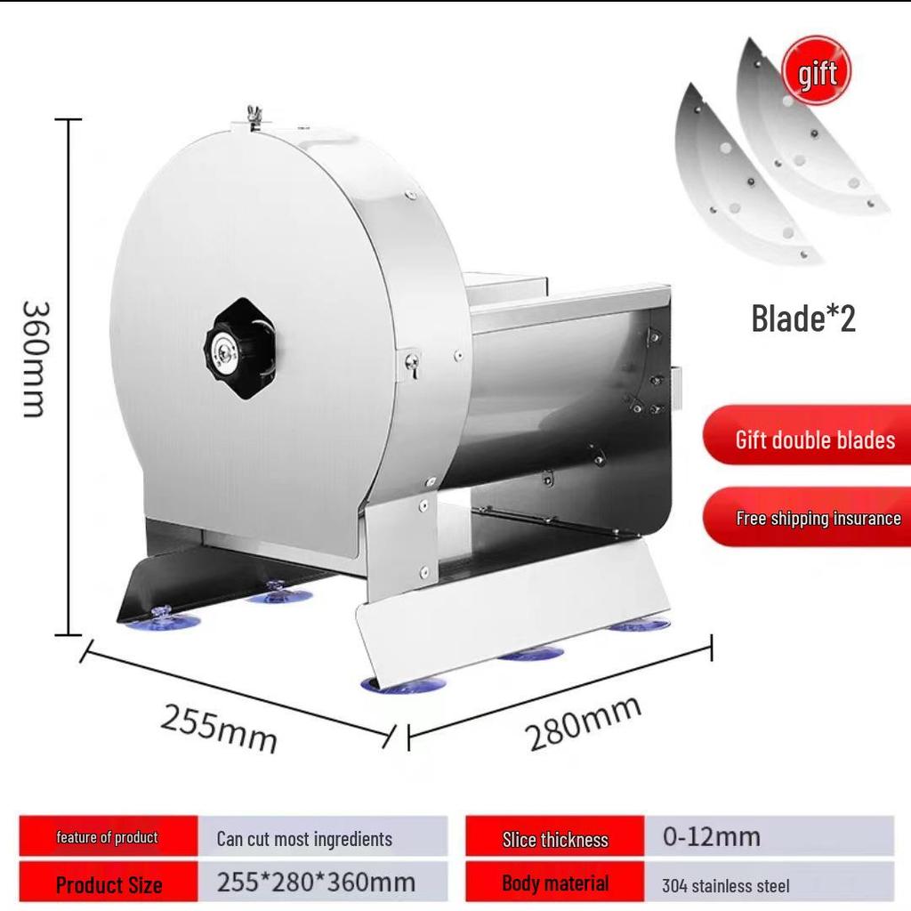 Stainless Steel Manual Electric Slicer for Fruits & Vegetables