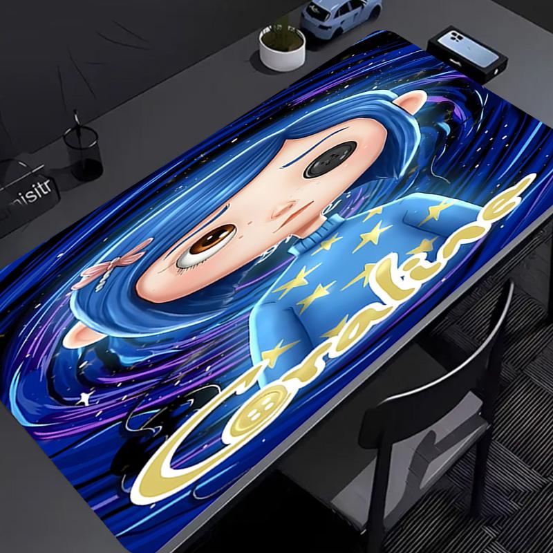 Coraline Mouse Pad - Kaymaz Kauçuk Taban, İş, Oyun, Ofis ve Ev Kullanımı İçin Pürüzsüz Yüzey, Masaüstü Mouse Pad