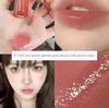 Jiuse Color Aesthetics Flower Water Gloss Lip Glaze, Non-Fading, Non-Stick Cup, Autumn and Winter Moisturizing Nude Lipstick for Students