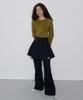 Obeodyupeulleeo Velvet Denim Skirt_Navy