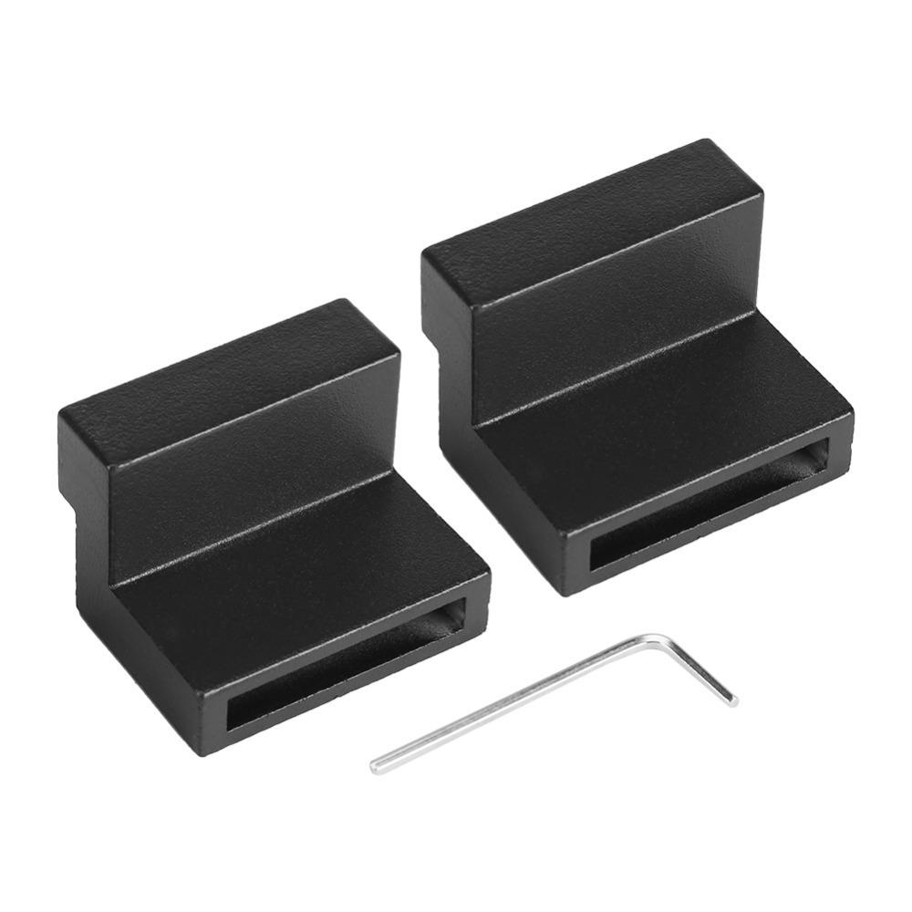 1 pair Sturdy Door Stopper Durable Sliding Door Limiter Anti-shake Door Hardware  Barn Door Use чёрный