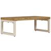 Vidaxl Stolik Kawowy, 100X50X35 Cm, Lite Drewno Mango I Stal