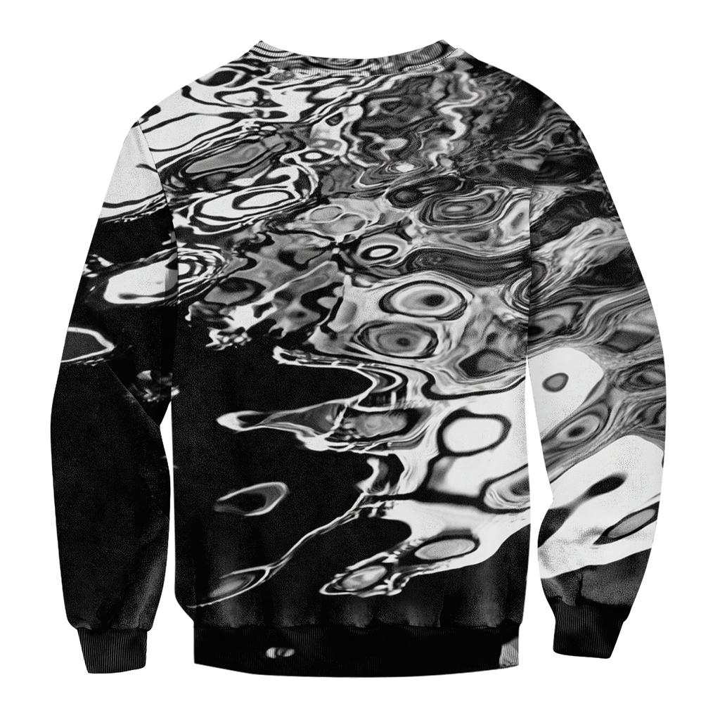 Men's Casual Fashion Printed Round Neck Pullover Sweatshirt