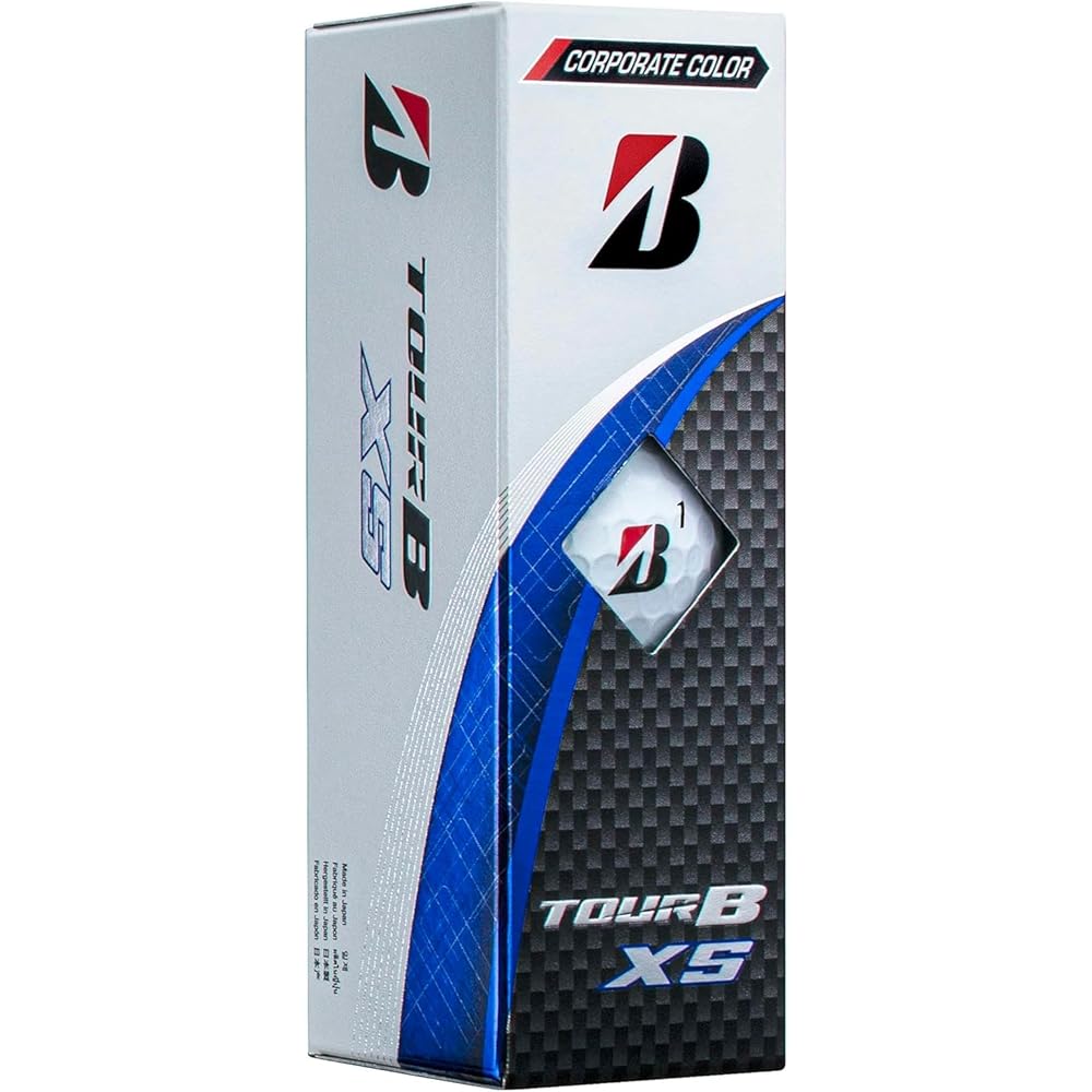 Bridgestone Tour B XS Golf Balls 2024 Model Sleeve Box 3 Pack Corporate Color