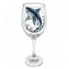 Octopus Ocean Animal Wine Glass Tortoise Dolphin Glass Goblet 2D Printed Shark Whale Marine Animal Tall Glass Home Decor