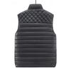 Men's Solid Color Fleece-lined Zip-up Vest, Stand Collar, Sleeveless, Outdoor Casual Warm Vest Jacket