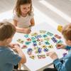 Wooden Pub Monster Puzzle Game Set Card Components For Kids Learning Fun Family