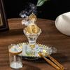 Artistic Rotating Incenses Burners Set With Jar For Yoga Room And Home Centerpieces Arabic Styles Table top Decors