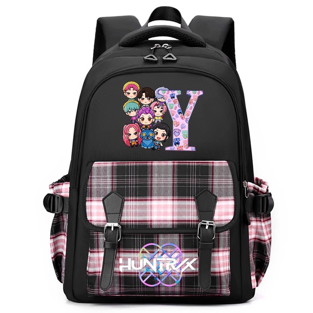 

26 English Letter K-Pop Printed Large Capacity Backpack for Teenger Student Girl Boy Schoolbag Bookbag Women Waterproof Travel Bag Mochila Kid Gift