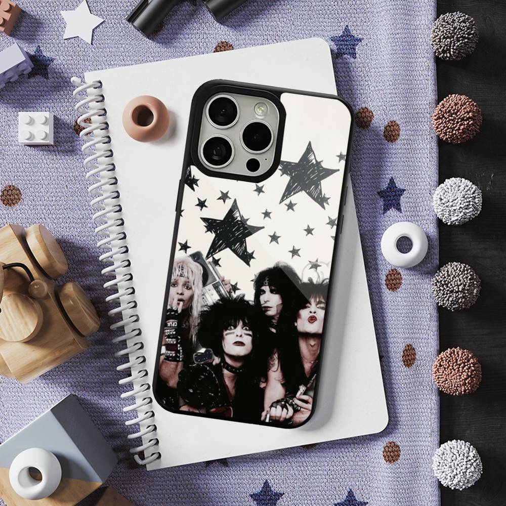 Rock Band M-Motley C-Crue Phone Case For iPhone 16,15,14,13,12,11,Pro,Max,Plus,Mini,Magsafe,Magnetic Wireless Charging Case