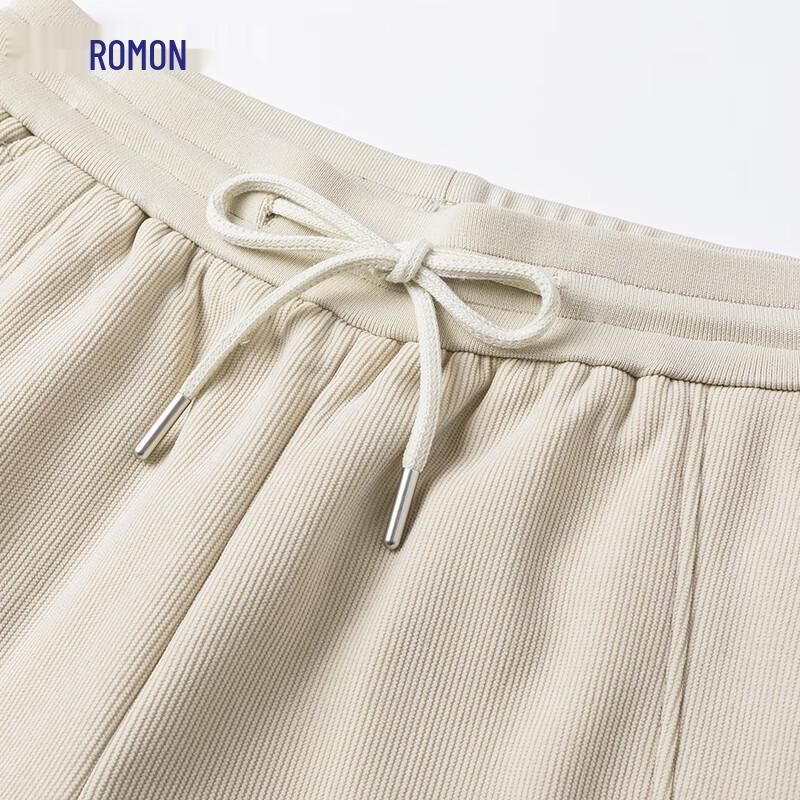 ROMON Unisex 3A Antibacterial Fleece-Lined Straight-Leg Casual Pants