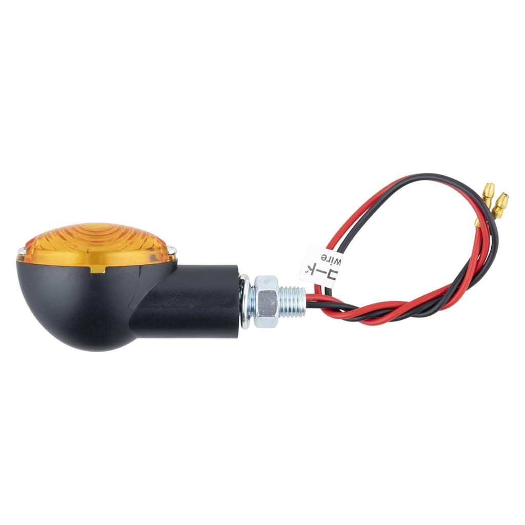 Kijima 219-5109 Motorcycle Parts Turn Signal Lamp Cat Eye SP Black Body/Amber Lens Set of 2