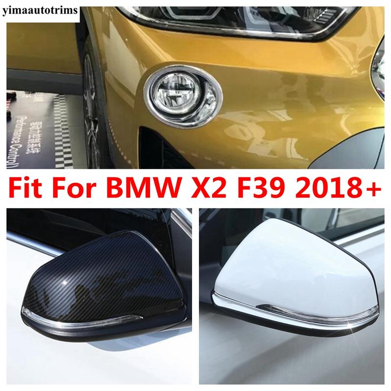 Chrome Door Rearview Mirror Shell Cap / Strip / Front Bumper Fog Light Lamp Cover Trim Accessories For BMW X2 F39 2018 -