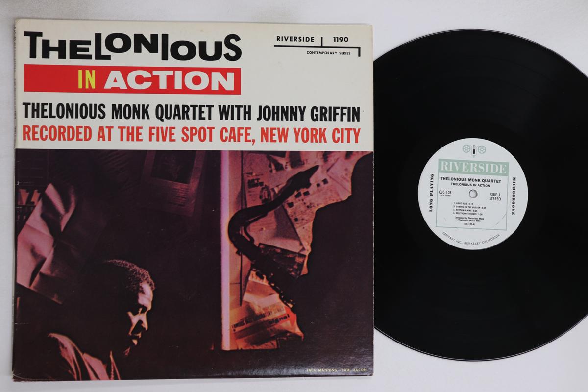 

LP Record THELONIOUS MONK, JOHNNY GRIFFIN - Thelonious In Action OJC103 ORIGINAL JAZZ C 1984 US Jazz Used