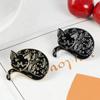 Unique Cartoon Cat Brooch Cute Sleeping Cat Design Fashionable Alloy Pin For Unisex Style