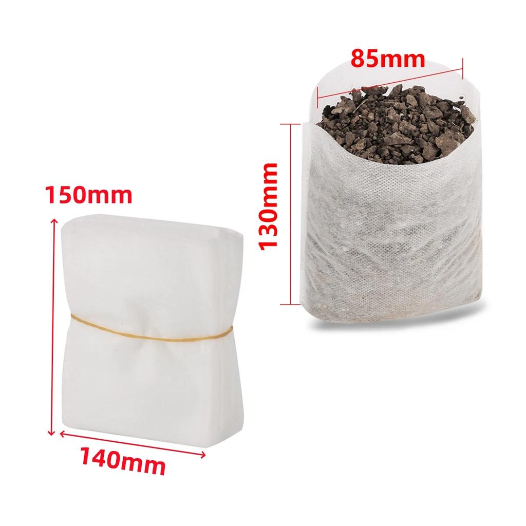 100Pcs Non Woven Nursery Bags Gardening Seedling Growing Bag Flower Plant Vegetable Seedling Cultivation Planter Ventilate Bags
