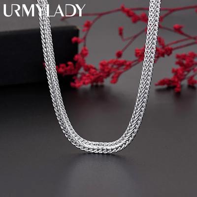925 Sterling Zilver Slangenketting Ketting Edel Voor Dames Heren Designer Sieraden
