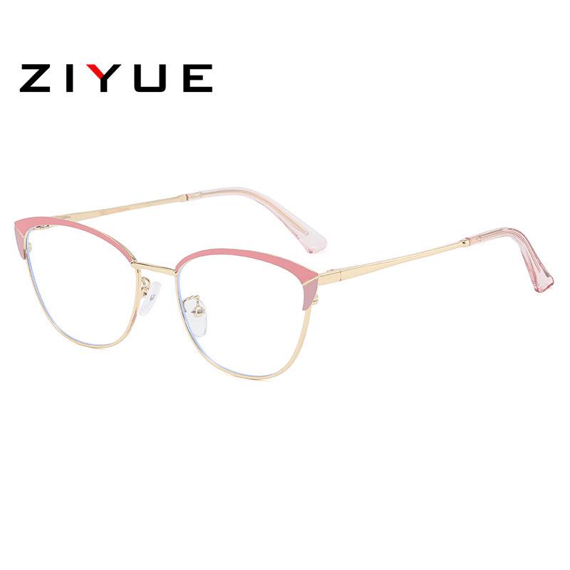 Trendy Cat-Eye Glasses for Women with Anti-Blue Light and Anti-Radiation Prescription Lenses