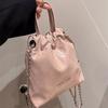Niche Design Large Capacity Small Fragrance Style Rhombus Chain Backpack 2023 New Solid Color Casual Versatile Handbag