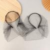 Fashion Tulle Cage Veil With Pearls Wedding Party Dress Veil Headbands Hair Jewelry Party Stage Headgear Headdress