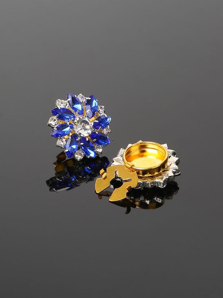 2Pcs Rhinestone Cufflinks Shirt Sleeve Button Covers Bling Crystal Button Clips For Dresses And Shirts Button Decoration Buttons