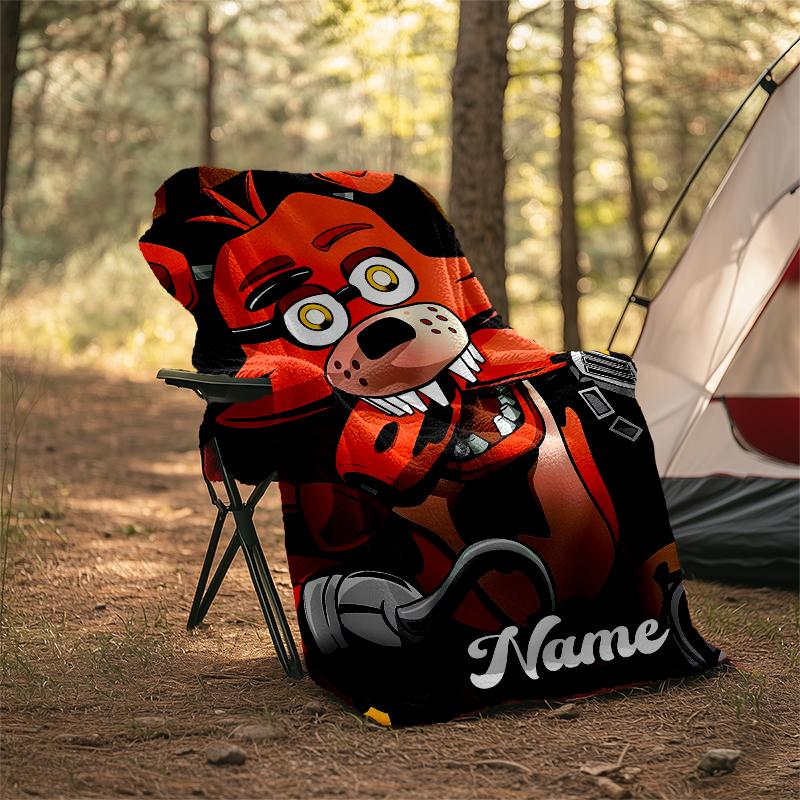 Personalized Custom Name Blanket - Five Nights at Freddy's Print Design,Blanket for Sofa,Bed,Travel,Camping - Soft and Warm, Great Gift
