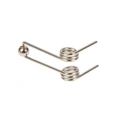 Lot de 2 ressorts de torsion de rechange pour fer à friser, diamètre de fil : 1,2 mm, double retour, accessoires pour fer à friser
