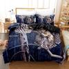 Owl Duvet Cover Set Queen Size Cute Cartoon Magic Owl Bedding Set Owl Comforter Cover for Boy Girls Cute Animal Bedspread Cover