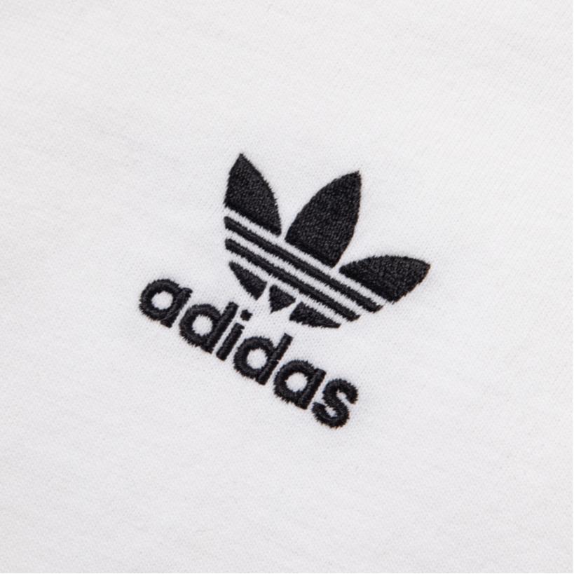 Adidas Originals Archive Striped Logo Print Pullover Sports Short Sleeve T-Shirt Men Tops White Black JM7284
