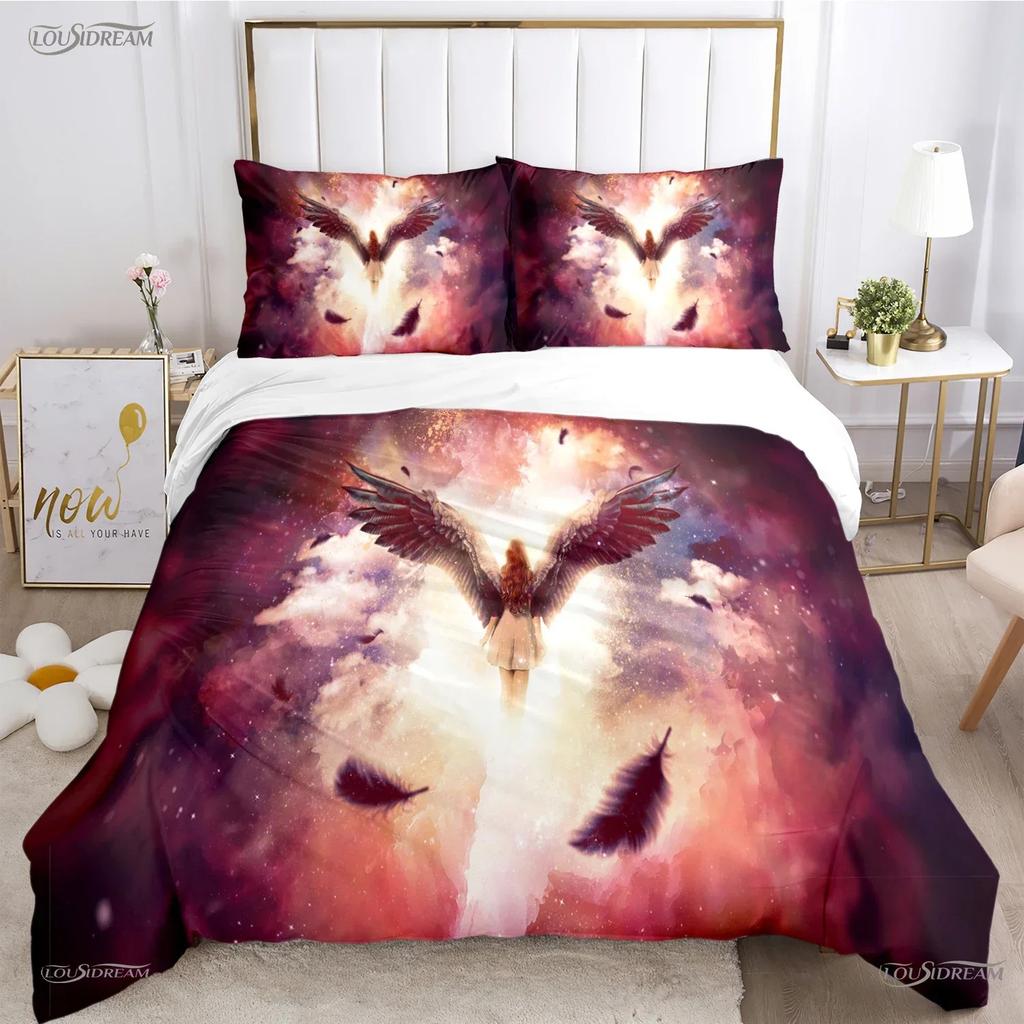 Comforter Angel Warrior Mythical Comforter Bedding Sets Soft And S For Teens Single Double Queen King