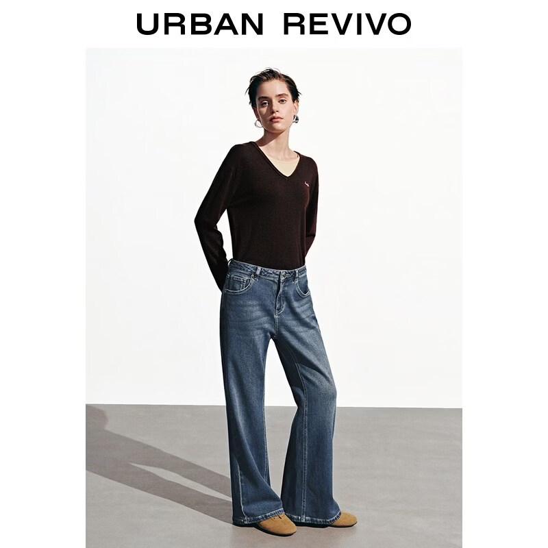 UR 2026 Spring Women s Washed Flared Jeans 26