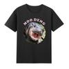 Hüpfendes Schwein in thailändischem Bild Niedlicher Baby-Nilpferd-Grafik-Humor Unisex-T-Shirt
